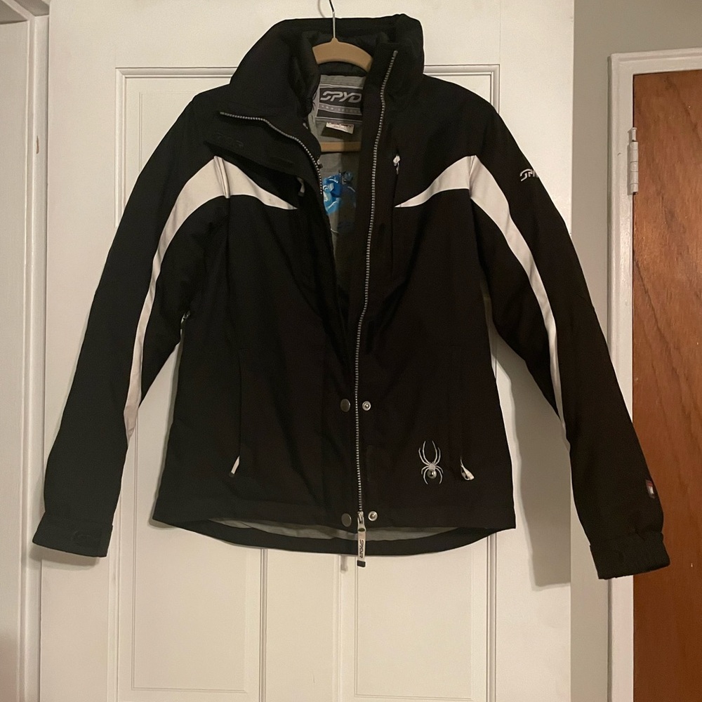 Womens spyder ski jacket with insulated detachable inner jacket size 8
